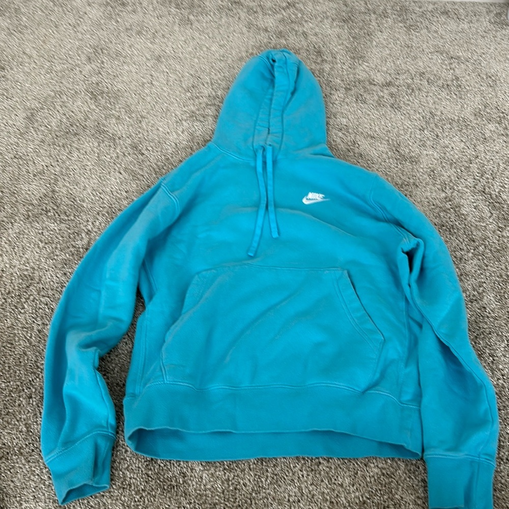 blue nike hoodie